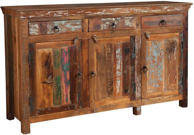 Coaster® Reclaimed Wood 3-Door Accent Cabinet