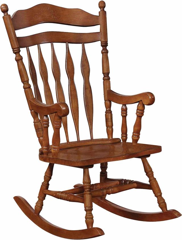 Coaster® Medium Brown Rocking Chair