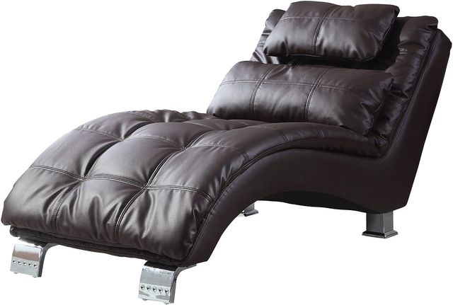 Coaster® Dilleston Brown Upholstered Chaise