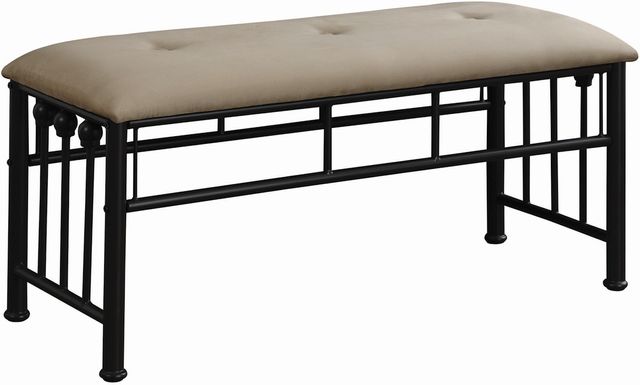 Coaster® Livingston Brown & Dark Bronze Bench