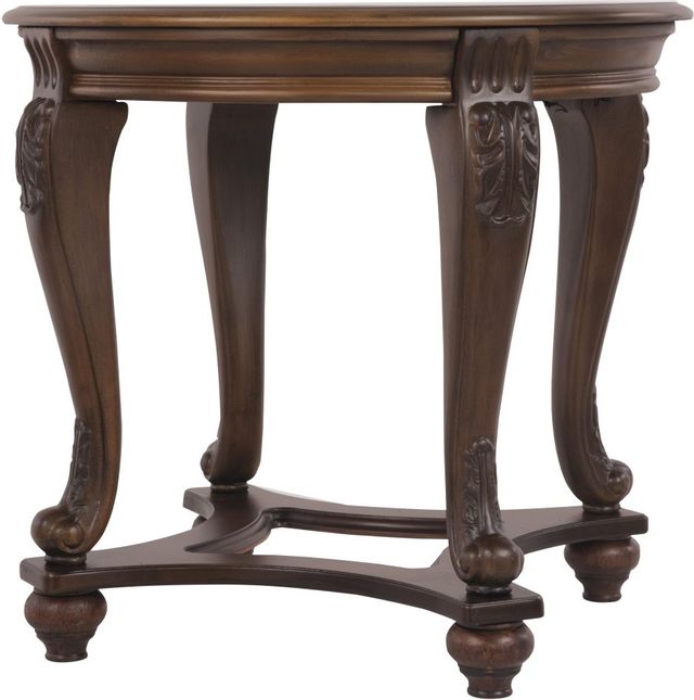 Signature Design by Ashley® Norcastle Dark Brown Round End Table