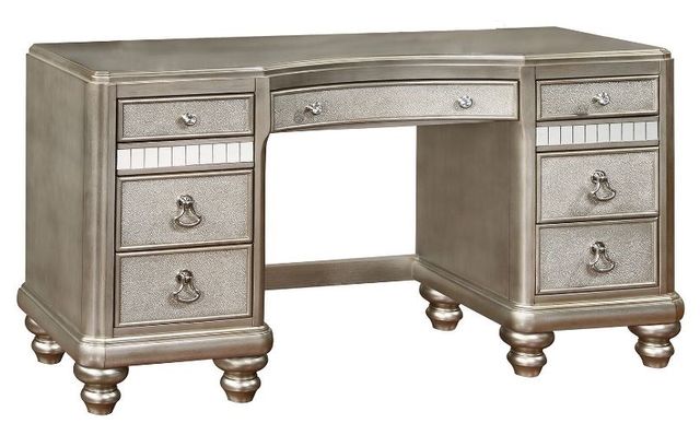 Coaster® Bling Game Metallic Platinum Vanity Desk
