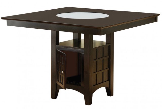 Coaster® Clanton Cappuccino Counter Height Storage Dining Table