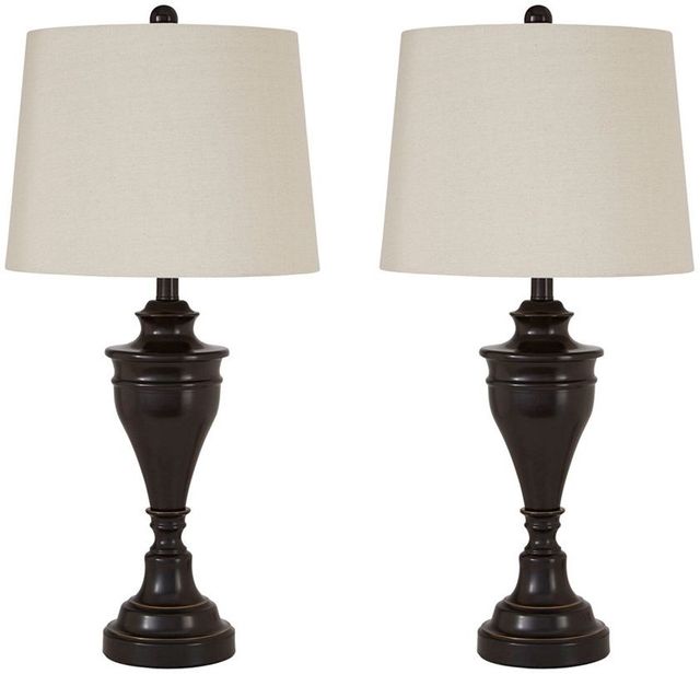 Signature Design by Ashley® Darlita Set of 2 Bronze Metal Table Lamps