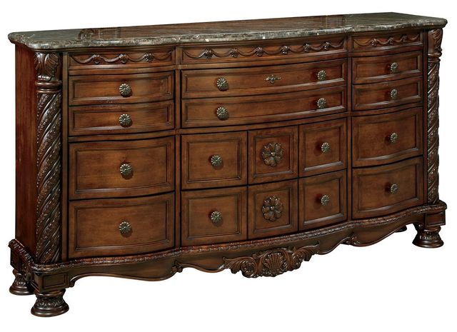 Millennium® By Ashley® North Shore Dark Brown Dresser