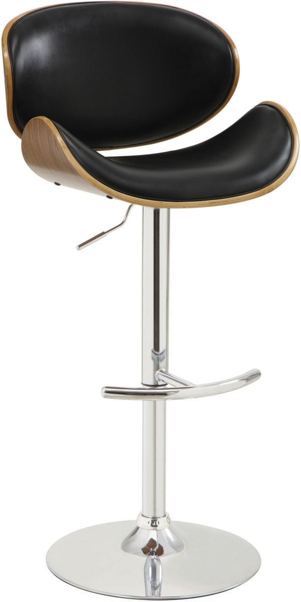 Coaster® Harris Black/Chrome Adjustable Stool
